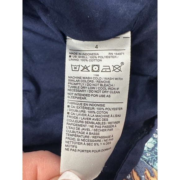 Janie and Jack Diagonal Floral Stripe Ruffle Dress Girls Size 4 Stretch Waist - Picture 5 of 9